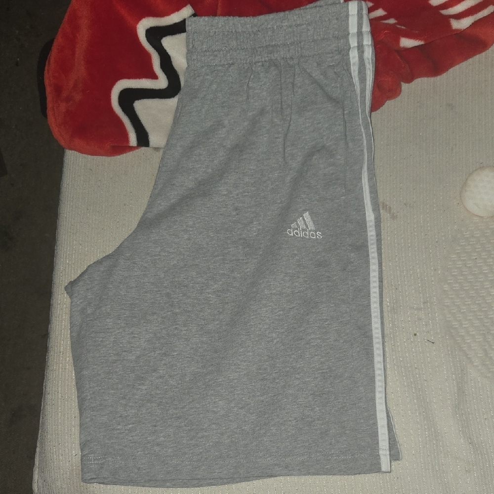 Adidas Heather Gray Training Shorts